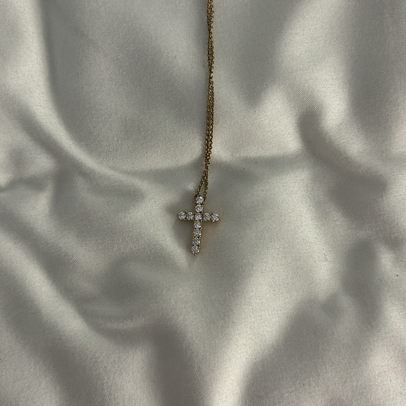 Nadri Gold Cross Pendant - Picture 4 of 5